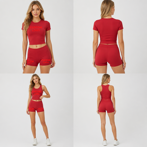 Women Gym Fitness Wear 2PCS Yoga Shorts <b>Sets</b> Seamless Out <b>Sexy</b> Sports Tank Top High Waist Shorts Legging Activewear <b>Sets</b> 2026 - Product Image 1