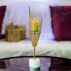 Bougeoir en métal noir fait main contemporain, qualité d'exportation pour la décoration de la maison urbaine, décoration de Noël, marché international - Product Image 4