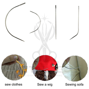 Meilleures ventes : Ensemble d'aiguilles pour extensions capillaires en boîte transparente, aiguilles professionnelles en acier courbées et droites pour tissage d'extensions capillaires - Product Image 4