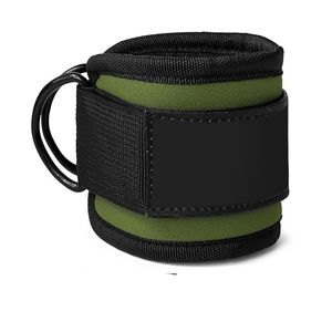 Adjustable <b>Ankle</b> <b>Support</b> Strap With Hook And Loop Closure Black And Green Nylon Protection For Adults Unisex Universal Use - Product Image 1