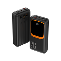 Batterie externe portable 20000 mAh, charge super rapide, 20000 mAh pour téléphone, charge rapide d'urgence, compatible avec iPhone