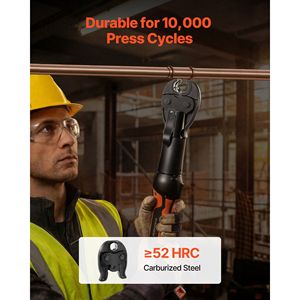 Morsa ProPress da 3/4 pollici per utensili a pressione HVAC serie Compact, in acciaio temprato 52 HRC - Compatibile con utensili a pressione da 24KN - Product Image 4