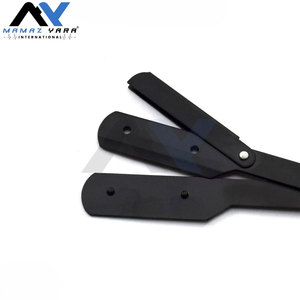 Navaja de Afeitar Profesional para Hombre, Negra y Roja, Clásica, Plegable, con Hoja de Acero Inoxidable, para Afeitar la Barba - Product Image 5