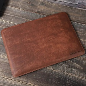 Waterproof Genuine Leather Durable Sling <b>Laptop</b> <b>Sleeve</b> for Men and Women Business Office Use LS-0291 - Product Image 3