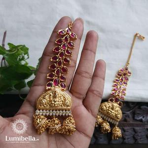 Gold Ruby Kemp Fashion Cuff Earrings - Product Image 1