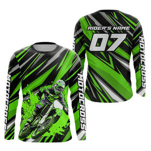 Ensemble maillot et pantalon de motocross personnalisé, manches longues, chemise de course moto, pantalon VTT, combinaison de motocross respirante pour pilote tout-terrain - Product Image 6