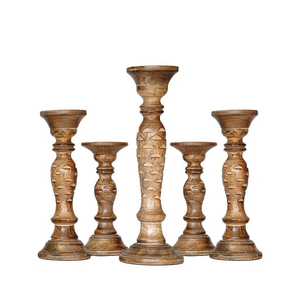 Figura de Madera Pulida de Diseño Antiguo, Ecológica, de Calidad Premium, Estilo Rústico Campestre, Tallado Clásico con Efecto de Sombra - Product Image 4