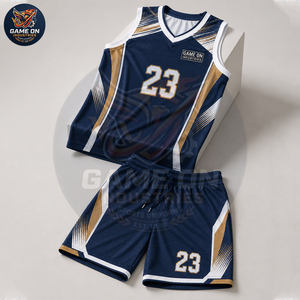 Men's Athletic Uniform Sleeveless Team Sportswear Breathable Quick Dry Training Apparel Custom Basketball Jersey Shorts Sets - Product Image 4