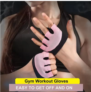 Sports FourFinger Gloves Pink Black Neoprene Non-Slip Gym Fitness Women's Hand Protection Training Grip - Product Image 5
