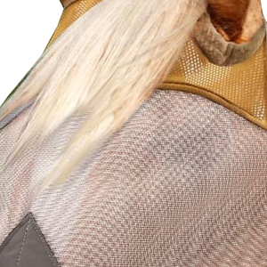 Masque anti-mouches en maille confortable pour chevaux, respirant, pour l'équitation en extérieur, protection faciale anti-insectes, couverture visible, protection des oreilles - Prix de gros - Product Image 4