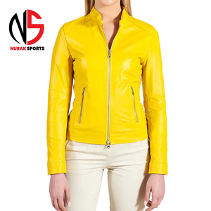 Nueva Chaqueta de Cuero para Mujer, Estilo Casual, Color Sólido, Fabricada con Cuero Genuino de la Mejor Calidad en Nurak2026 - Product Image 5