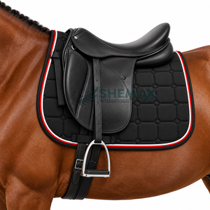 Elegante almohadilla para silla de montar de doma ecuestre diseñada con costuras duraderas, acolchado cómodo y apariencia elegante para profesionales. - Product Image 5