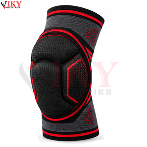 Nouvel arrivage : Genouillères de boxe robustes de qualité supérieure, rouge et gris, avec service OEM/ODM pour la création de votre propre marque. - Product Image 2