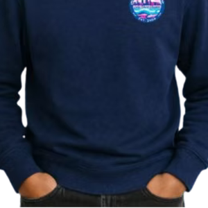 Sweat-shirt à col rond bleu foncé pour garçons, pull décontracté à manches longues, streetwear quotidien, vêtements confortables pour un style de vie actif - Product Image 5