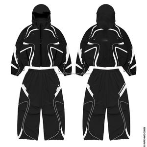 Chaqueta Cortavientos Deportiva Personalizada de Alta Calidad, Ajustada, Elástica, de Poliéster con Bloques de Color, Ropa Deportiva de Nailon - Product Image 2