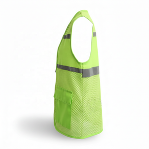 Top Quality Breathable Mesh Reflective <b>Work</b> Vest LED Flash <b>Waterproof</b> Zipper Front High Visibility Outdoor Utility Vest - Product Image 3