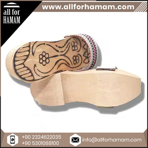 Hamam Clogs Indoor Winter <b>Slippers</b> Featuring Cotton Lining Ottoman Style and Solid Pattern - Product Image 5