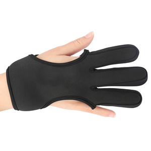 Guante de tiro con arco versátil para arcos tradicionales y modernos, protección de tres dedos para sesiones de entrenamiento seguras y eficaces en todo momento - Product Image 2