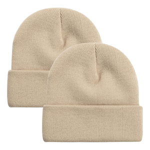 Gorro de Punto Unisex ODM de Color Sólido, 100% Acrílico, Gorro de Invierno para Adultos de 56-58 cm, Estilo Casual, Gorro Morado y Negro - Product Image 6