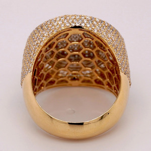Hot Sale Hip Hop Rose Gold Plated Bezel Setting Iced Out <b>Ring</b> with Moissanite IGI Certified Party Jewelry for Women & <b>Men</b> - Product Image 4