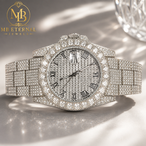 นาฬิกา MB ETERNAL Diamond ขนาด 41 มม. ตัวเรือนสี่เหลี่ยมทำจากสแตนเลสสตีลอัลลอยด์ ระบบอนาล็อก-ดิจิตอล ควอตซ์ หน้าปัดเลขโรมัน กระจกแซฟไฟร์ - Product Image 2