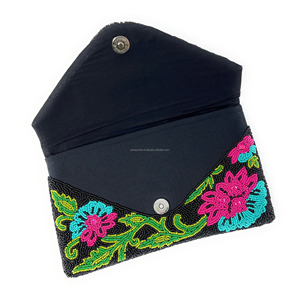 Bolso de Mano Tipo Clutch con Cuentas Florales, Plegable, Resistente, Personalizado, Bandolera, para Eventos Nocturnos, Tipo Sobre, para el Día de San Valentín, Impermeable, Anti-Robo - Product Image 5