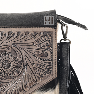 2024 personalizado de alta calidad de cuero de vaca Crossbody Sling Bag hecho a mano Cowgirl Top bolso tendencia ESTILO OCCIDENTAL - Product Image 4