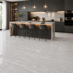 Glossy Porcelain Floor Tiles Polished Slip Interior Modern Home Office Use grey color floor tiles - Product Image 6