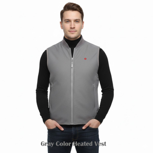 Chaleco Térmico Ligero para Hombre, con Batería de 5V y Alimentación USB, Color Gris, con Forro Térmico Plateado, para Uso Diario y Actividades al Aire Libre, Venta al Por Mayor - Product Image 4
