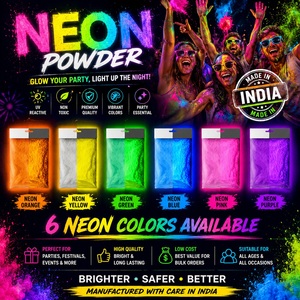 Polvo Fluorescente de Neón, Polvo de Color Brillante UV para Fiestas, Festivales Holi, Carreras Divertidas, Eventos Nocturnos en Clubes - Product Image 4