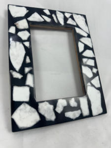 กรอบรูปเรซินประดับพลอยและเรซิ่นทำด้วยมือกรอบรูปโมเสคพลอยจากธรรมชาติ - Product Image 3