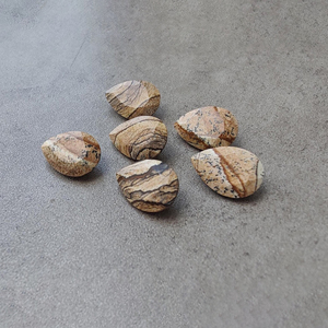 Pierre précieuse de qualité AAA+ en jaspe biscuit, taille facetée en forme de poire, calibrée pour la fabrication de bijoux, toutes tailles disponibles - Product Image 6