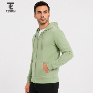 Best Men's Zip up Hoodies Cotton Fleece Custom Hoodie Men's Full <b>Zipper</b> Oversized Men's <b>Zipper</b> Hoodies for Sale Casual Style - Product Image 3