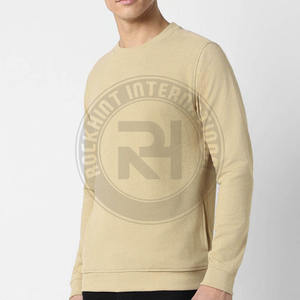 Sudadera de algodón grueso de cuello redondo, estilo holgado, para streetwear, suave, lisa, para jogging, de fabricante - Product Image 6