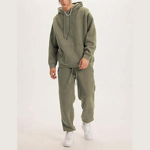 Survêtements unisexes en polyester/coton de qualité supérieure, poids moyen, style vintage délavé à l'acide, imprimés, à motif uni, avec capuche, pour le jogging – Vente en gros - Product Image 4