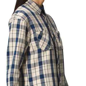 Camisa de Franela Gruesa 100% Algodón, Diseño a Cuadros, Estilo Vintage, Unisex, Abotonada, Formal, Cálida para Invierno - Product Image 3