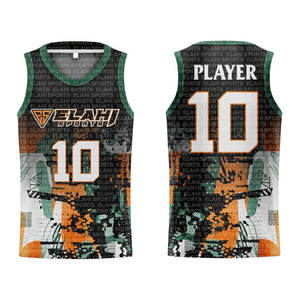 Camiseta de Baloncesto Reversible Personalizada y Económica, 100% Poliéster, Transpirable, Uniforme de Baloncesto para Entrenamiento, para Hombre - Product Image 1