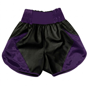 Shorts de boxe de haute qualité en gros, shorts de combat unis 2-en-1 avec doublure de compression pour MMA, équipement de combat - Product Image 5