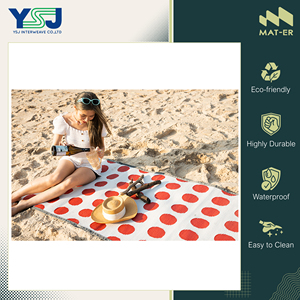 Top Quality Waterproof Classic Design Rug Pattern Outdoor Round Carpets 100% Polypropylene Plastic <b>Roll</b> <b>Mat</b> for Picnic/Beach - Product Image 2