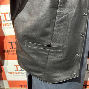 Chaleco de Motociclista de Cuero de Alta Calidad para Hombre, Nuevo Precio al por Mayor - Product Image 4