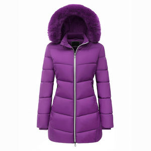 Winter Women <b>Pink</b> <b>Waterproof</b> Eco-Friendly Puffer <b>Jackets</b> Girls OEM Wholesale Ladies Baggy Thick Warm Cropped Lightweight Cotton - Product Image 5
