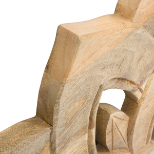 Tête de lit Vandana Vista Vertex Lotus en bois de manguier sculpté, 160 cm - Product Image 2