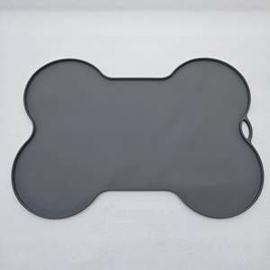 Tapete de Silicona para Alimentación de Mascotas, Forma de Hueso, 1 cm, Impermeable, Antiderrames, para Comederos de Mascotas - Product Image 4