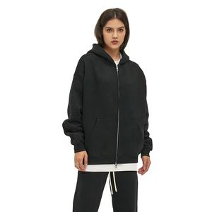 Sudadera con Capucha Extra Grande para Mujer, Forrada 100% Poliéster, Tejido Transpirable, Logotipo Frontal Estampado, Corte Regular - Product Image 6