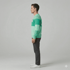 Sweat-shirts à col rond patchwork de haute qualité pour hommes, vêtements de sport décontractés, sweats en molleton surdimensionnés, sweats hip-hop - Product Image 3