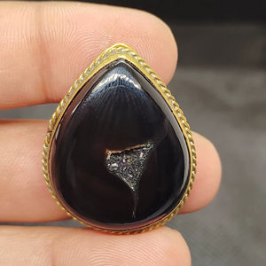 Anillos y Colgantes de Latón Hechos a Mano, Piedras Preciosas para Joyería, Wollastonita 100% Natural, Colgante Ranurado, Gemas Sueltas - Product Image 2