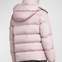 Blouson Bomber Femme, Doudoune Unisexe, Manteau d'Hiver Chaud pour Femme, Rose Pâle, Style Streetwear, Veste Bulle