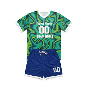 Ensemble de maillots de football à imprimé animal printanier 100 % polyester sublimé, séchage rapide, protection UV, avec nom d'équipe personnalisé - Product Image 6
