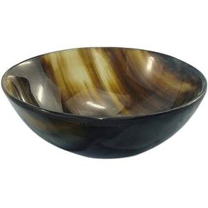 Bol de service en corne fait main, durable et léger, pour la cuisine et les réceptions, couleur naturelle, passe au lave-vaisselle - Product Image 6