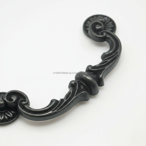 AG Elements AG H134 Black Cast Iron <b>Drawer</b> Pull Handle 2.5 Inch Durable Powder Coated Smooth Finish <b>Decorative</b> Cabinet Furniture - Product Image 4